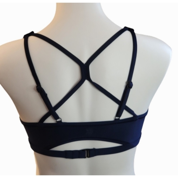 All in Motion Tie back Bralette bikini top Navy Size S - Picture 5 of 10